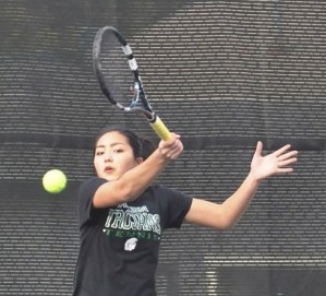 Powerful stuff: Lauren Thornquist returns to lead the Trojans this season. Thornquist looks to place  at this spring’s state tournament.