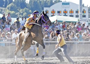 Indian Relay is the nation's oldest sport with a history that goes back 500 years by many accounts. Teams will race twice around Emerald Downs' one-mile track and exchange horses every half-mile.