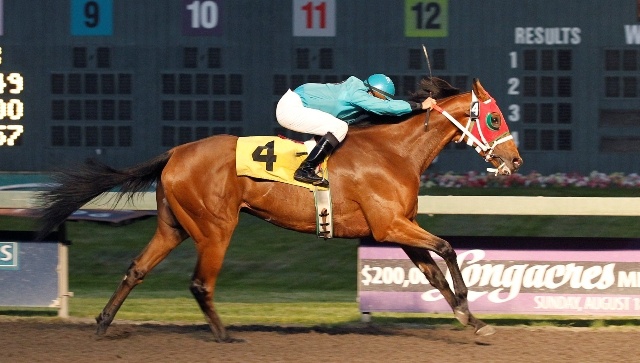 Touch the Sun and jockey Isaias Enriquez are the winning team in the $13