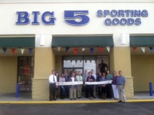 Representatives from the Auburn Area Chamber of Commerce and community leaders joined the staff at Big 5 for a ribbon-cutting ceremony Thursday.
