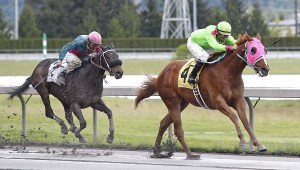 Del Rio Harbor and jockey Isaias Enriquez power to victory Sunday in the $22