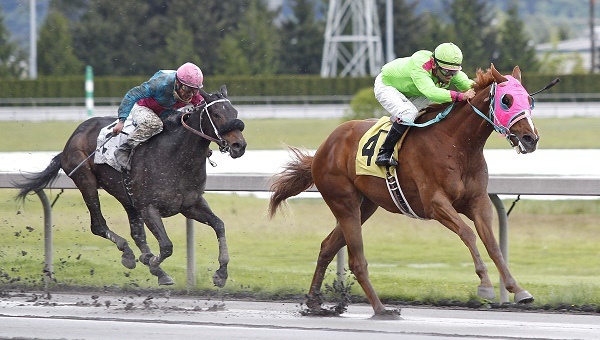 Del Rio Harbor and jockey Isaias Enriquez power to victory Sunday in the $22