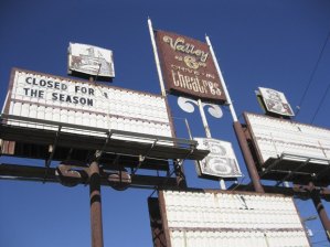 The iconic Valley 6 Drive-In Theaters sign came down two years ago
