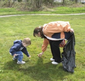 Lisa Wahl and her son