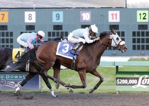 Stryker Phd and jockey Leslie Mawing edge clear of Noosito in the $60