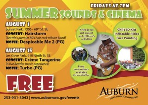 Family-friendly outdoor entertainment and blockbuster movies are planned for this summer.