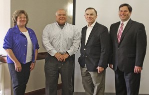 At the breakfast are