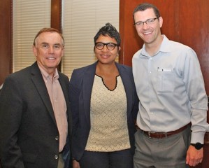 From left: King County Councilmember Pete von Reichbauer; Federal Way Public School Superintendent Dr. Tammy Campbell; and Sen. Joe Fain (R-Auburn).