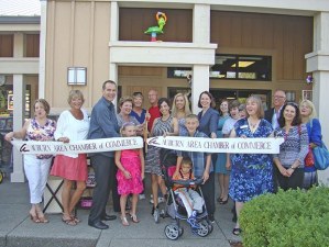 City leaders joined Auburn Area Chamber of Commerce ambassadors and staff at Sweet Rock’n Kids Resale & Toy Boutique to officially welcome the new business in a July 30 ribbon cutting ceremony.