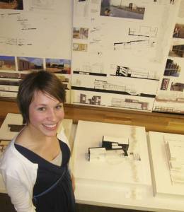 Marisa Hagney was among the architectural students from Washington State University who designed a ‘green-business friendly’ Auburn Environmental Park.