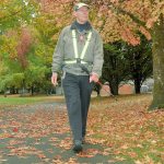 Don Stevenson is putting in the miles at Game Farm Park, a benefit for the Pulmonary Hypertension Association. RACHEL CIAMPI, Auburn Reporter