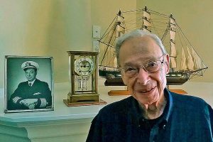 Recalling his duty on hostile seas