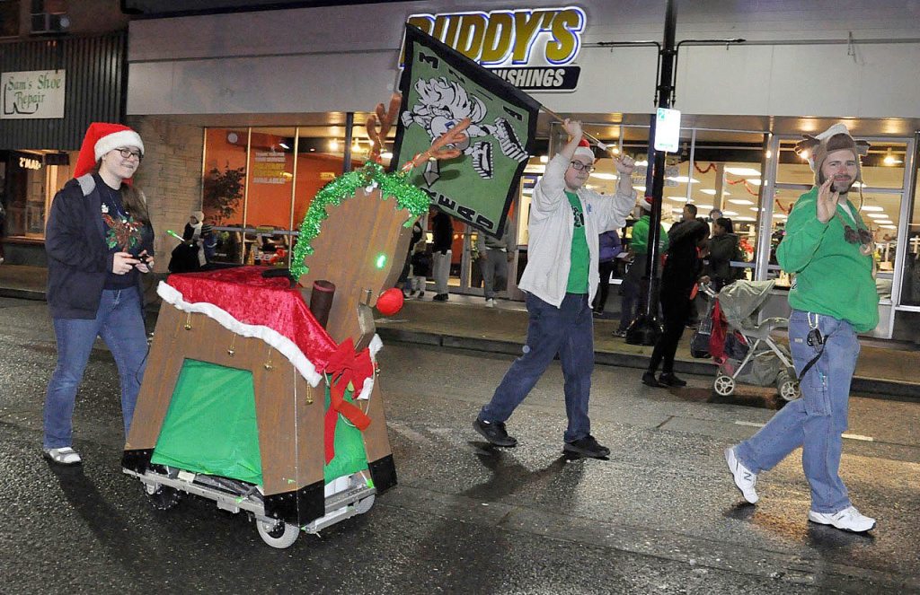 Auburn High School students make a robotic reindeer just for the occasion. RACHEL CIAMPI, Reporter