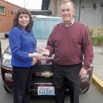 King County Councilmember Pete von Reichbauer with Robin Corak, executive director, Multi-Service Center, one of the agencies that will be receiving funds from the Youth and Family Homelessness Prevention Initiative that is part of the Best Starts for Kids Levy. COURTESY PHOTO