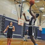 Auburn Riverside seniors Olivia Denton, left, and McKenzi Williams are focused on making a deep state-playoff run this season. RACHEL CIAMPI, Auburn Reporter