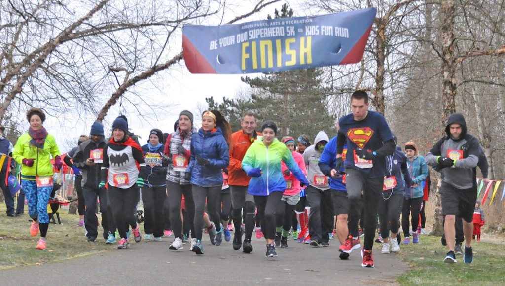 Start of the Superhero 5K.