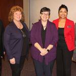 At the breakfast are, from left: Federal Way Mayor Jim Ferrell; Auburn Mayor Nancy Backus; University of Washington President Dr. Ana Mari Cauce; Federal Way Schools Superintendent Tammy Campbell; and King County Councilmember Pete von Reichbauer. COURTESY PHOTO