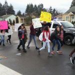 Students march from Auburn High School to City Hall in a show of solidarity and to send a message to City leaders that Auburn needs to become a sanctuary city. DENNIS BOX, Reporter