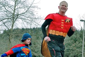 Superheroes take flight in fun run