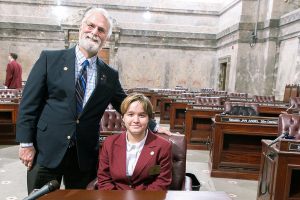 Auburn student serves as page for Sen. Fortunato