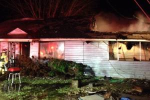 Chimney fire causes partial roof collapse at Algona residence