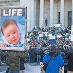 Thousands gathered at the steps to the Capitol on Monday for the 39th annual Washington State March for Life Rally. COURTESY PHOTO, Enrique Pérez de la Rosa, WNPA Olympia News Bureau