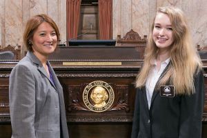 Auburn’s Juchems serves as page for state Rep. Gregerson