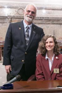 Auburn student serves as page for Sen. Fortunato