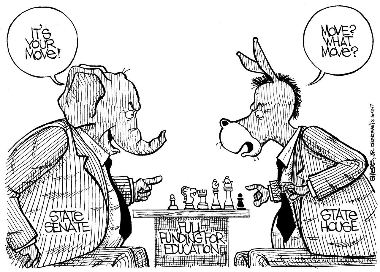 Reporter cartoon/Frank Shiers