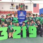Led by team mentor Jan Eric, Auburn High School&rsquo;s Trojan Robotics, Engineering and Design (TREAD) team beat the district competition. COURTESY PHOTO