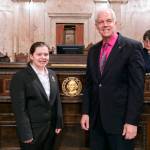 Devyn Nelson with 47th District Rep. Mark Hargrove, R-Covington. COURTESY PHOTO, Washington State Legislature