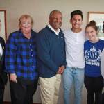 At the conference are, from left: King County Councilmember Pete von Reichbauer; Jana Thomas of Auburn Mountainview High School; former Deputy Secretary of HUD Ron Sims; and Auburn Mountainview students Prince Gill, Madie Shirley and Wendy Mordo. COURTESY PHOTO