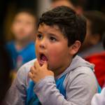 A student at Arthur Jacobsen Elementary School wiggles his tooth for the Delta Dental of Washington Tooth Fairy. COURTESY, VanHouten Photography