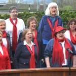 Pacific Sound Chorus sings the national anthem. RACHEL CIAMPI, Reporter