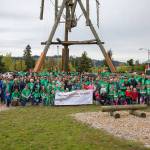 Nearly 250 Comcast employees, family and friends helped beautify the Auburn Valley YMCA last Saturday. COURTESY PHOTO