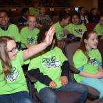 Dick Scobee Elementary students cheer at the assembly. RACHEL CIAMPI, Auburn Reporter