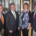 At the breakfast are, from left: King County Councilmember Pete von Reichbauer; Pierce County Executive Bruce Dammeier; Pacific Mayor Leanne Guier; and Federal Way Mayor Jim Ferrell. COURTESY PHOTO