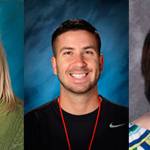 Michele Rock, left, Brent Botkin and Patty Eckelman were chosen 2016-17 Auburn School District Teachers of the Year. COURTESY PHOTO