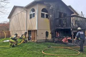 Family dog rescued from Algona house fire