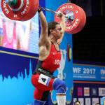 Auburn&rsquo;s Harrison Maurus, 17, set a world record with a 423-pound clean and jerk at the International Weightlifting Federation Youth World Championships in taking the world title. COURTESY PHOTO, International Weightlifting Federation