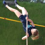 Auburn Riverside&rsquo;s Lyubov Migdal clears 9-6 to take third in the pole vault. RACHEL CIAMPI, Auburn Reporter
