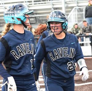 Ravens blast Kentwood, grab No. 3 seed to district fastpitch playoffs