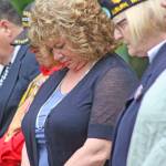 Mayor Nancy Backus joins others in prayer. MARK KLAAS, Auburn Reporter