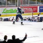 Alexander True scored the game-winning goal at 12:36 of overtime for the Thunderbirds. COURTESY PHOTO, Keith Hershmiller