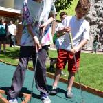 Ethan Johnson, 9, and Ben McHale, 10, play mini golf. RACHEL CIAMPI, Auburn Reporter