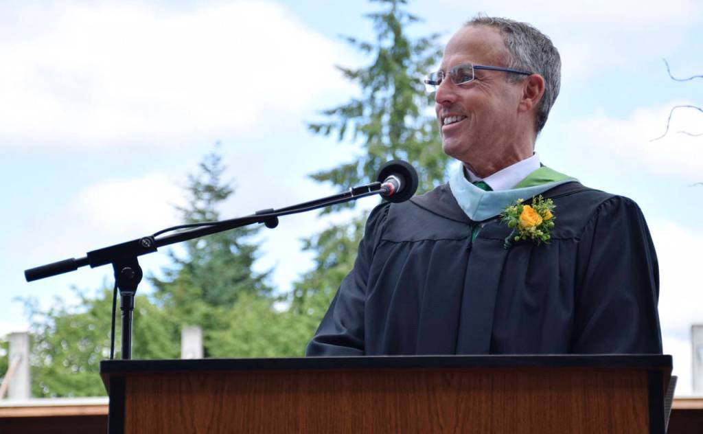 AHS Principal Richard Zimmerman talks. RACHEL CIAMPI, Auburn Reporter