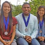 Kathelynn Nguyen, left, Justen Hardaway and Finella Chiang led the way at Auburn Mountainview. MARK KLAAS, Auburn Reporter