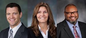From, left, Sen. Joe Fain, R-Auburn, and Reps. Tina Orwall, D-Des Moines and Eric Pettigrew, D-Seattle. FILE PHOTOS
