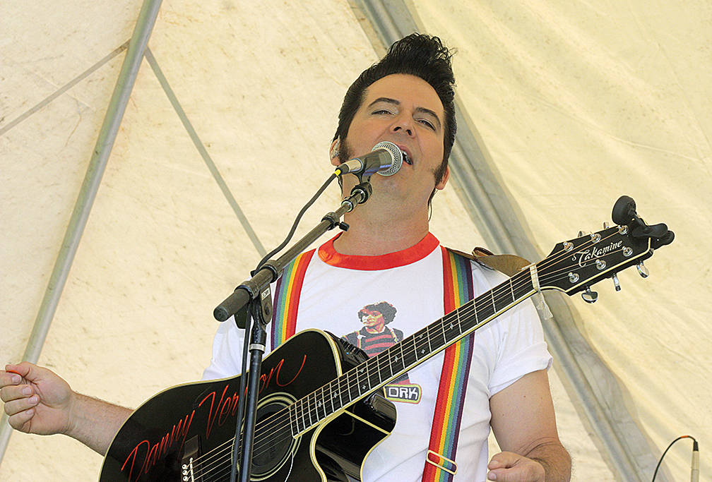 Danny Vernon and the band, Wally And The Beavs, play rock &rsquo;n roll favorites on stage. MARK KLAAS, Auburn Reporter