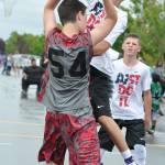 The Tiny 2&rsquo;s battle the Northwest Hoops squad in seventh-grade boys action at last year&rsquo;s Jim Marsh Classic at Emerald Downs. RACHEL CIAMPI, Auburn Reporter